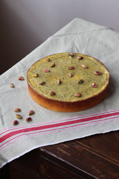 Cheesecake tart con pistacho